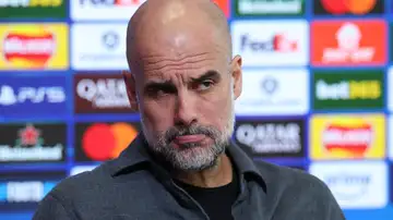 Guardiola atiende a los medios en Mánchester Guardiola atiende a los medios en Mánchester