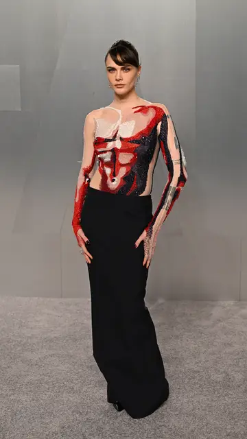 Cara Delevingne en la fiesta de Vanity Fair Cara Delevingne en la fiesta de Vanity Fair