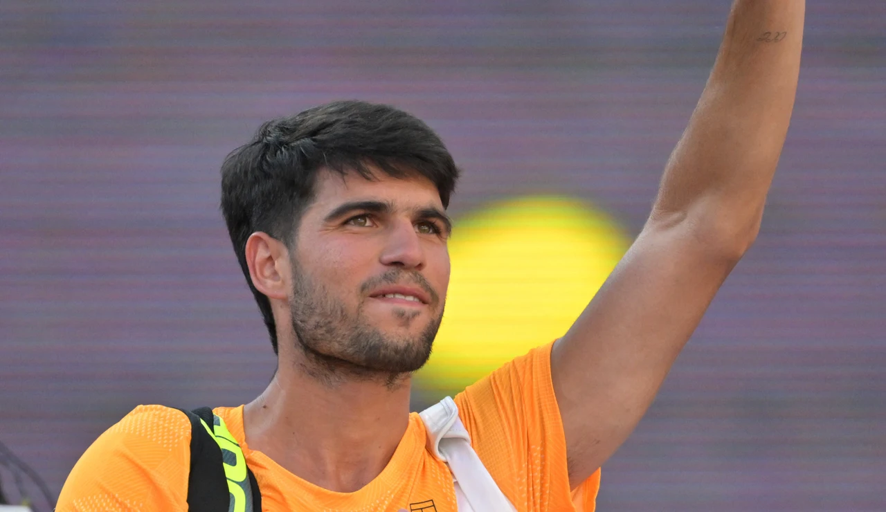 Carlos Alcaraz tras caer ante Medvedev en Indian Wells