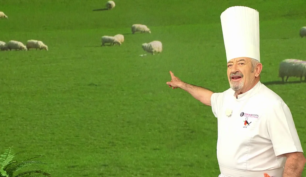 ¡Asistimos al nacimiento en directo de un cordero en Cocina abierta de Karlos Arguiñano!