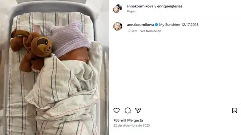 Foto del nacimeinto del cuarto hijo de Enrique Iglesias y Anna Kourikova Foto del nacimeinto del cuarto hijo de Enrique Iglesias y Anna Kourikova