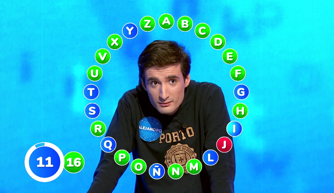 Alejandro flaquea en El Rosco: Javier le noquea con 23 aciertos imposibles de igualar