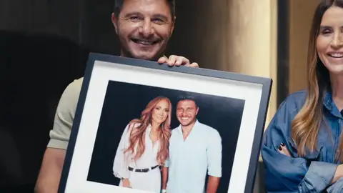 La imagen del encuentro de Joaquín con Jennifer López La imagen del encuentro de Joaquín con Jennifer López