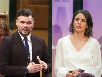 Gabriel Rufián e Irene Montero, en imágenes de archivo Gabriel Rufián e Irene Montero, en imágenes de archivo
