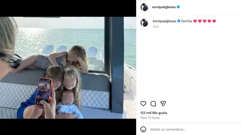 Imagen compartida por Enrique Iglesias de sus 4 hijos Imagen compartida por Enrique Iglesias de sus 4 hijos