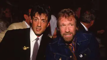 Sylvester Stallone y Chuck Norris en los años 80 Sylvester Stallone y Chuck Norris en los años 80