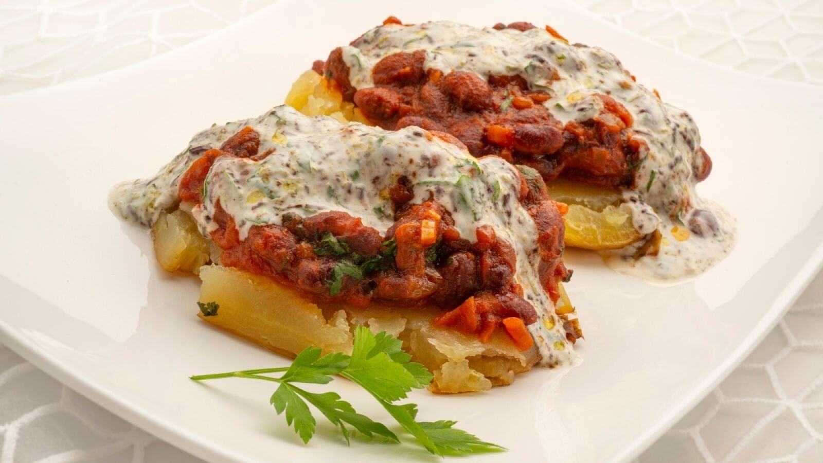 Arguiñano, sobre la receta de patata asada con chili de alubias: 