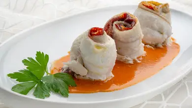 Popietas de gallo con jamón, de Karlos Arguiñano: Popietas de gallo con jamón, de Karlos Arguiñano: