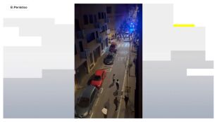Pelea multitudinaria en Barcelona