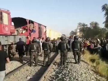 Accidente de tren en Egipto