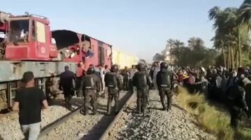 Accidente de tren en Egipto