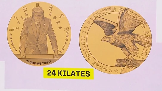 Moneda de oro de Trump Moneda de oro de Trump