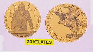Moneda de oro de Trump 