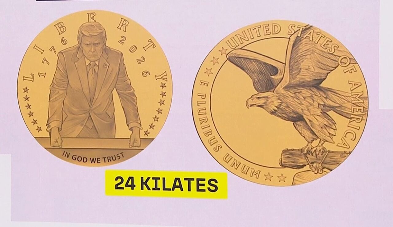 Moneda de oro de Trump 