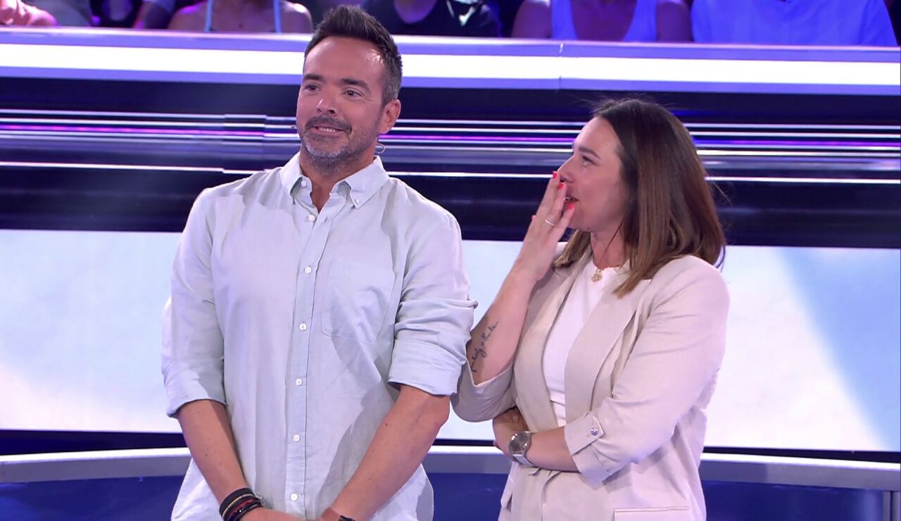 Jose y Celi, concursantes de Atrapa un mill&oacute;n