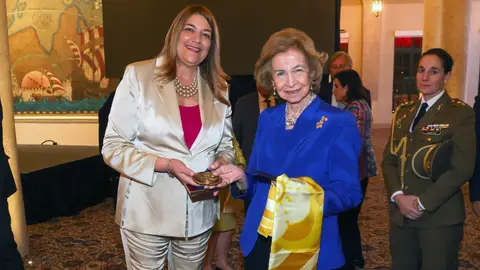 La reina Sofía en su visita a Miami La reina Sofía en su visita a Miami