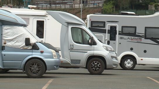 Imagen de archivo de autocaravanas.