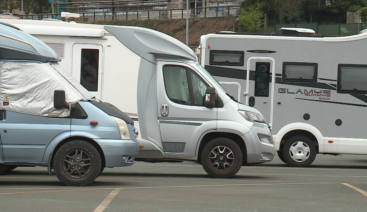 Imagen de archivo de autocaravanas.