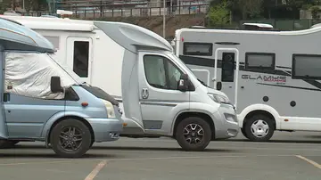 Imagen de archivo de autocaravanas. Imagen de archivo de autocaravanas.