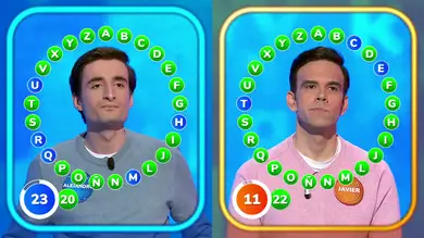 Alejandro mantiene vivo el suspense en El Rosco: acepta el jaque de 22 aciertos de Javier Alejandro mantiene vivo el suspense en El Rosco: acepta el jaque de 22 aciertos de Javier