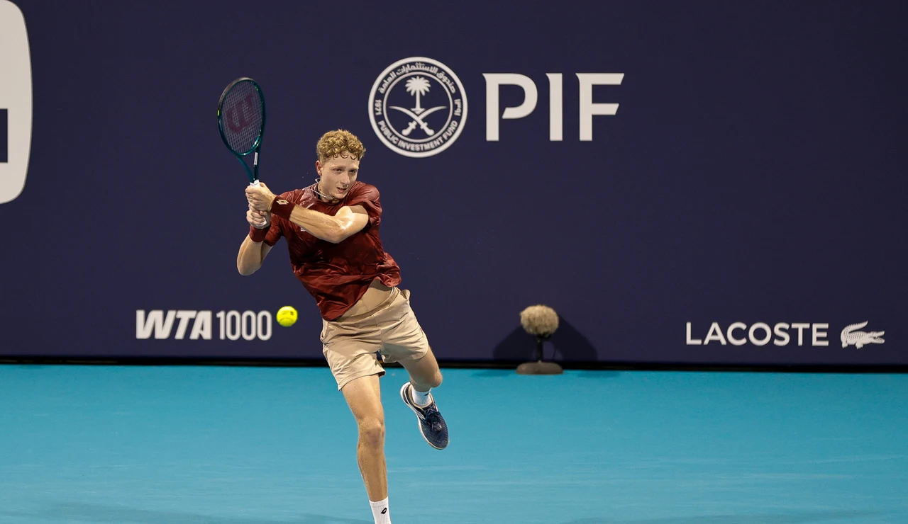 Martín Landaluce, en el Miami Open