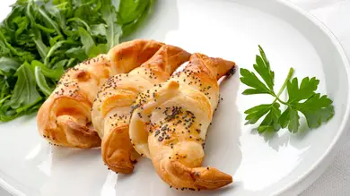 Mini cruasanes de salmón y queso, de Arguiñano: Mini cruasanes de salmón y queso, de Arguiñano: