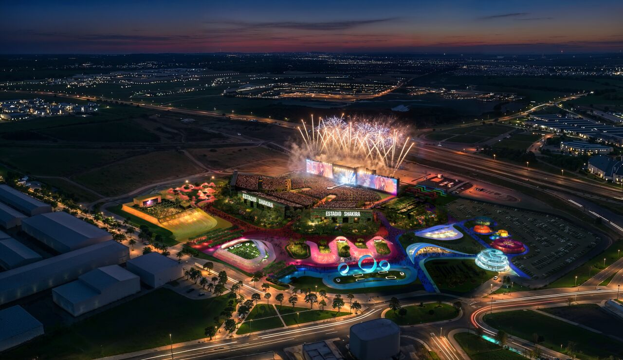Render de como ser&aacute; el Estadio Shakira