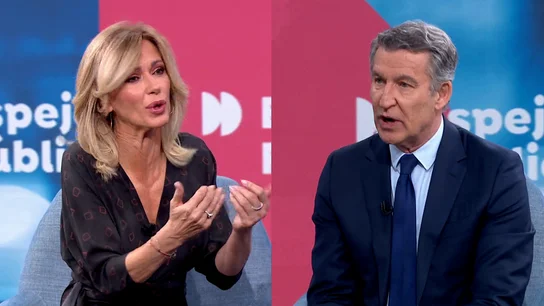 Feijóo en Espejo Público. Feijóo en Espejo Público.