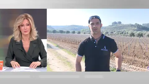 Imagen de Susanna Griso y agricultor de Arganda Imagen de Susanna Griso y agricultor de Arganda