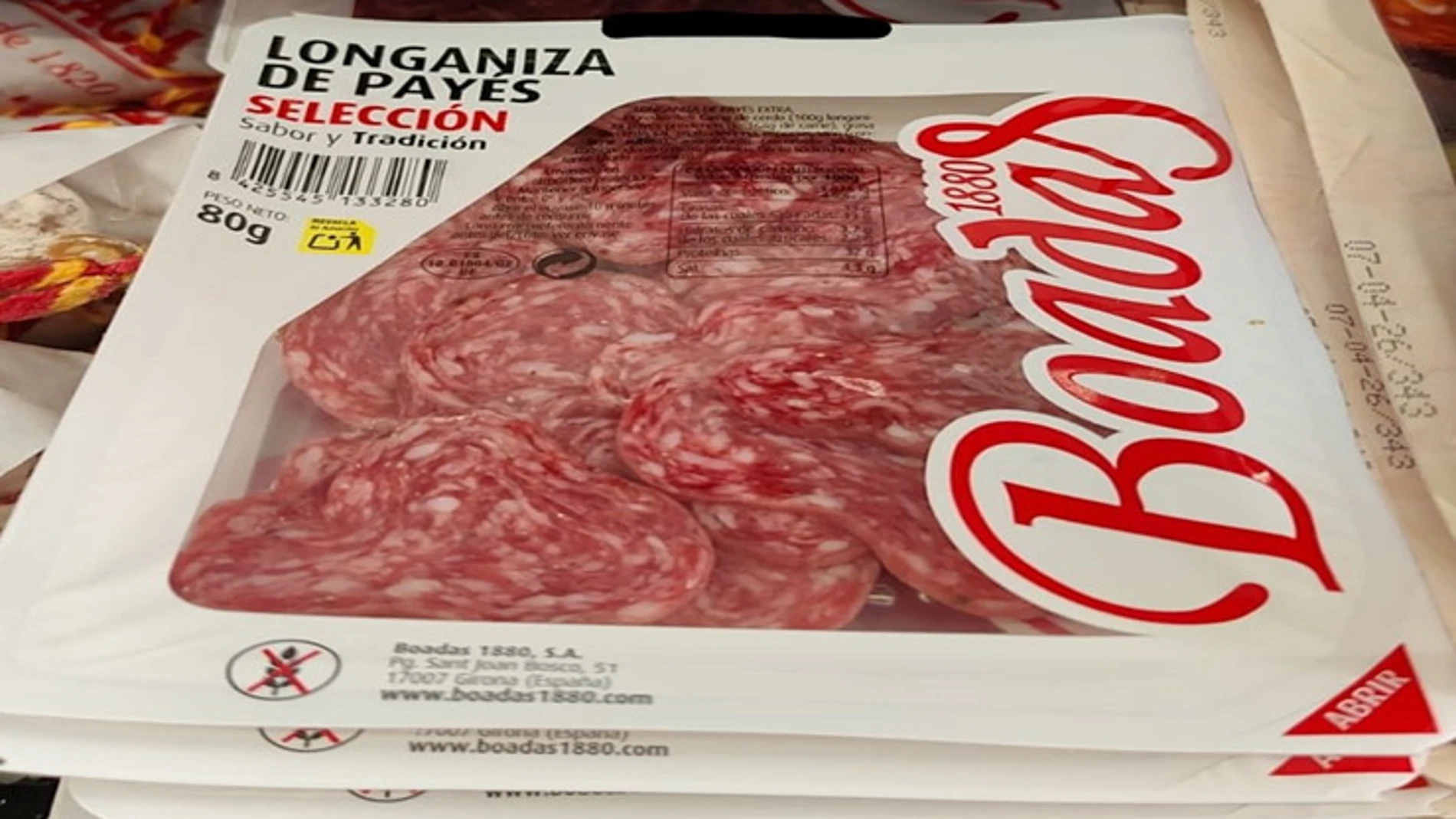 Longaniza del payés Boadas 1880. Longaniza del payés Boadas 1880.