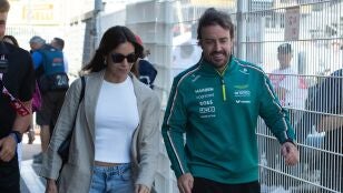 Fernando Alonso y Melissa Jimenez en el GP de M&oacute;naco 2025