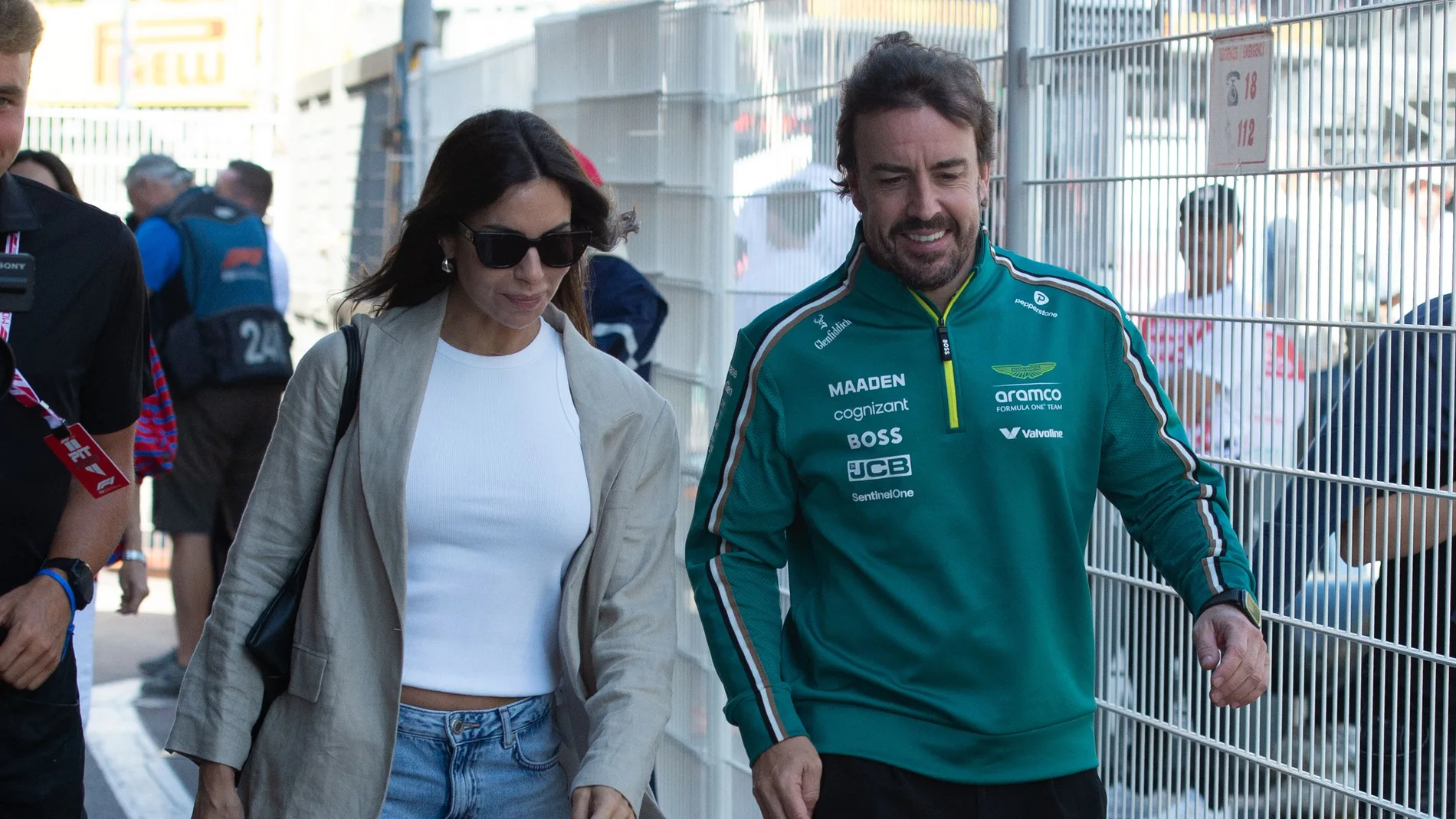 Fernando Alonso y Melissa Jimenez en el GP de Mónaco 2025 Fernando Alonso y Melissa Jimenez en el GP de Mónaco 2025