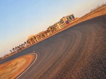 Detalle de 'La Monumental', la ic&oacute;nica curva de Madring