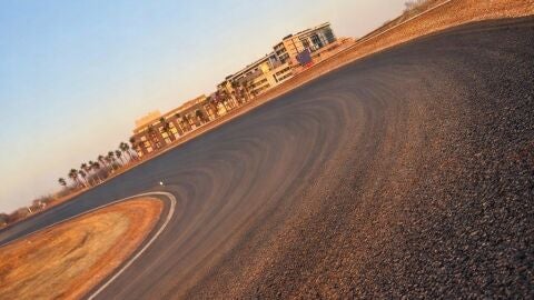 Detalle de 'La Monumental', la ic&oacute;nica curva de Madring