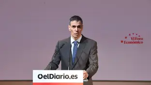 Pedro Sánchez, en la VI edición del Foro Económico de elDiario.es Pedro Sánchez, en la VI edición del Foro Económico de elDiario.es