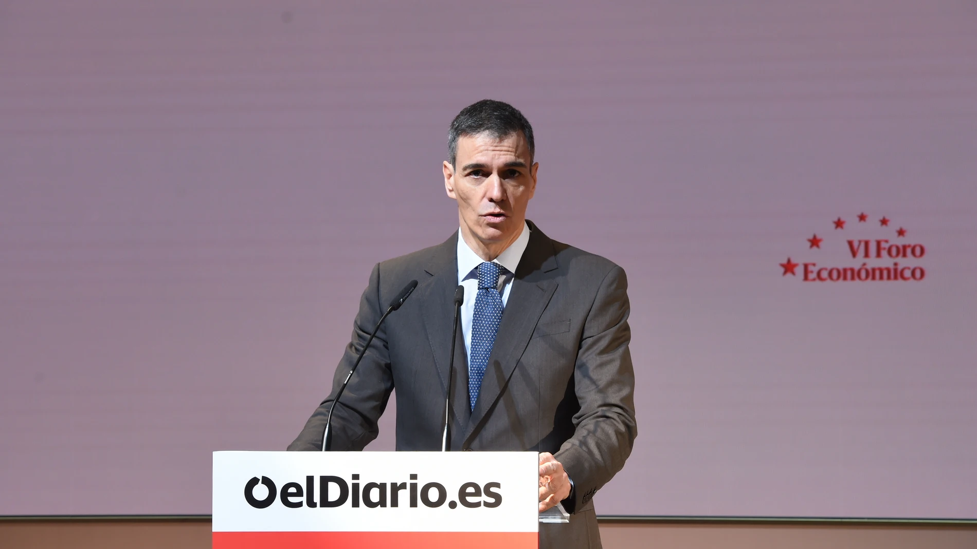 Pedro Sánchez, en la VI edición del Foro Económico de elDiario.es Pedro Sánchez, en la VI edición del Foro Económico de elDiario.es