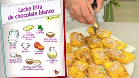 Ingredientes Leche frita de chocolate blanco