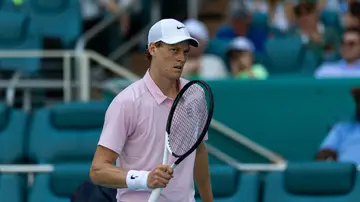 Jannik Sinner celebra un punto ante Tiafoe Jannik Sinner celebra un punto ante Tiafoe