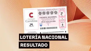 Sorteo Lotería Nacional: Comprobar décimo de hoy sábado 28 de marzo, en directo Sorteo Lotería Nacional: Comprobar décimo de hoy sábado 28 de marzo, en directo