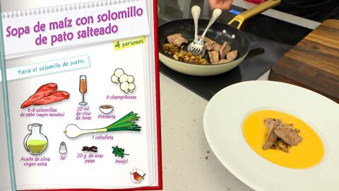 Ingredientes para el solomillo de pato