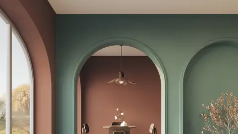 Casa decorada en tonos verde oliva Casa decorada en tonos verde oliva