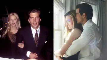 John F. Kennedy Jr. y Carolyn Bessette I Sarah Pidgeon y Paul Anthony Kelly en Love Story John F. Kennedy Jr. y Carolyn Bessette I Sarah Pidgeon y Paul Anthony Kelly en Love Story