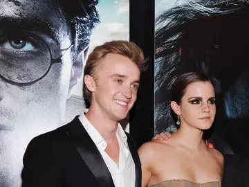 Tom Felton y Emma Watson Tom Felton y Emma Watson