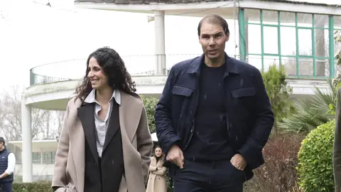 Rafael Nadal y Mery Perelló ante las cámaras Rafael Nadal y Mery Perelló ante las cámaras