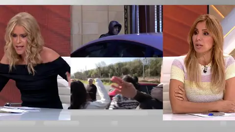 El enfado de Afra Blanco en Espejo Público. El enfado de Afra Blanco en Espejo Público.