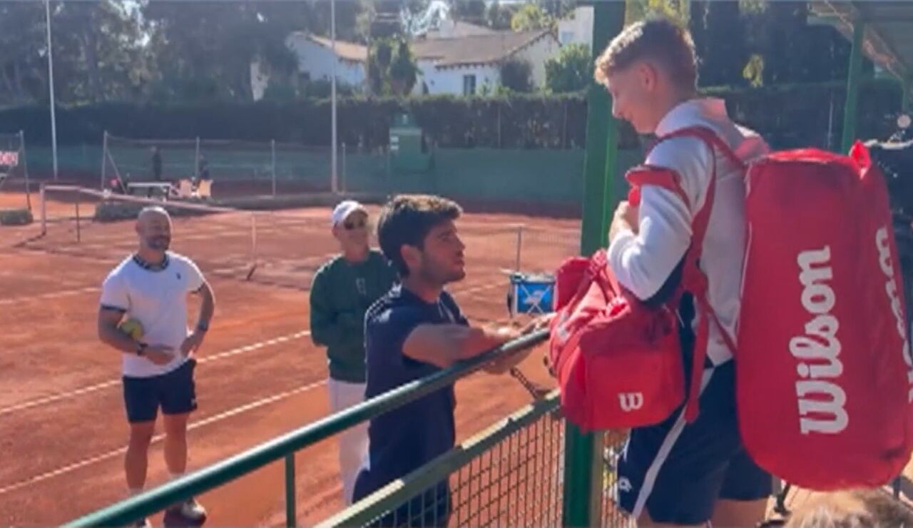 Se hace viral el gesto de Alcaraz en El Palmar que recuerda a Nadal 