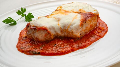 Chuleta de cerdo a la pizzaoila 