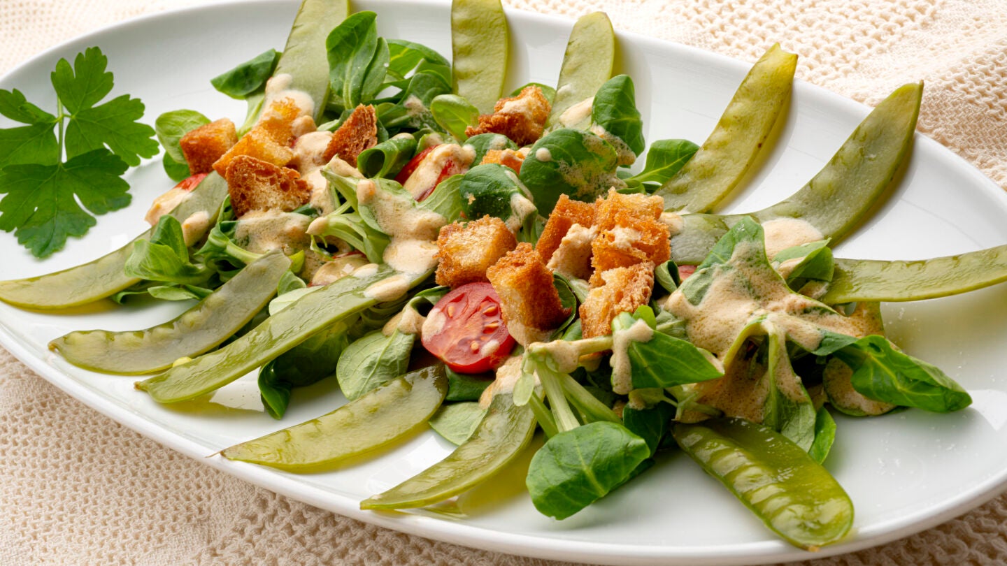 Ensalada de tirabeques