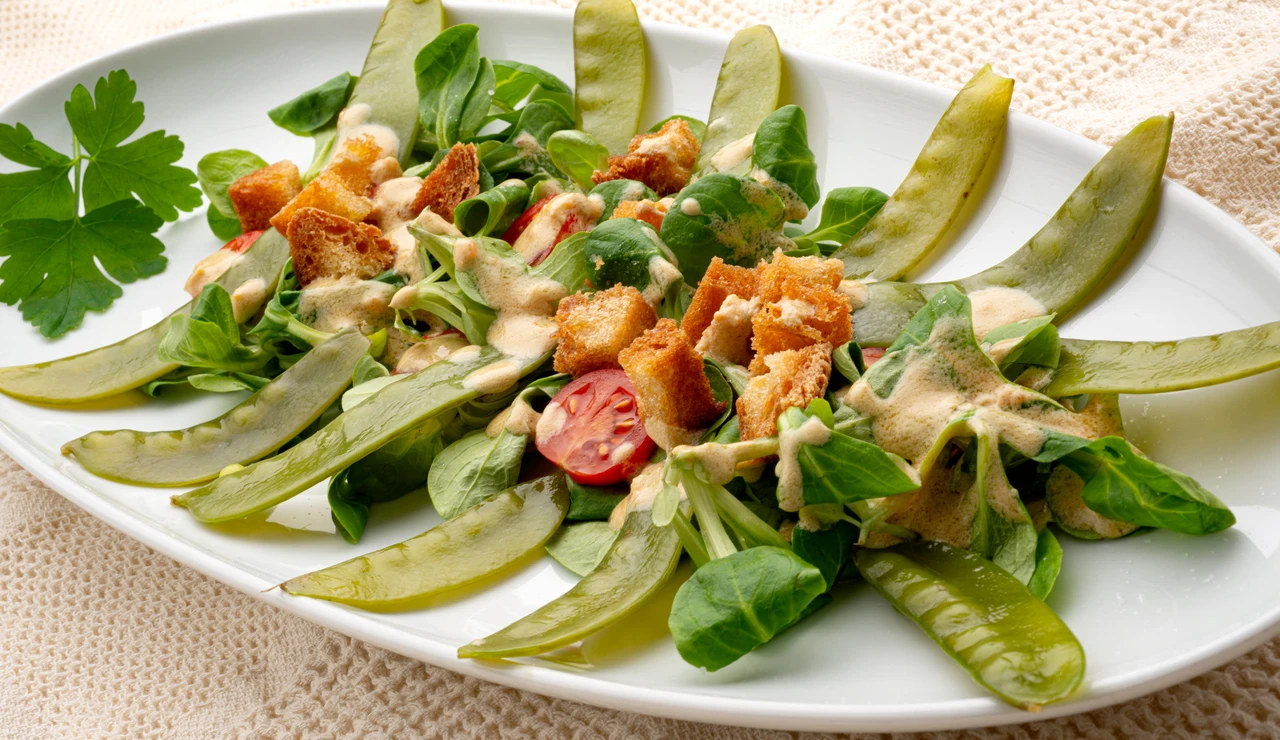 Ensalada de tirabeques