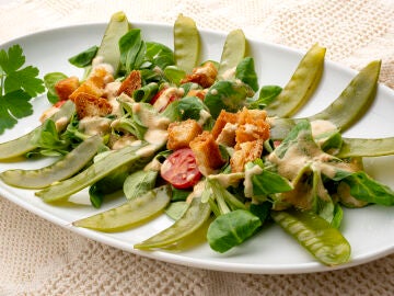Ensalada de tirabeques